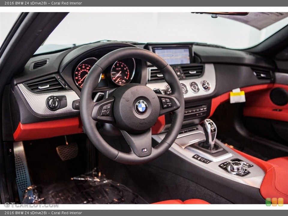 Coral Red Interior Prime Interior for the 2016 BMW Z4 sDrive28i #116347283