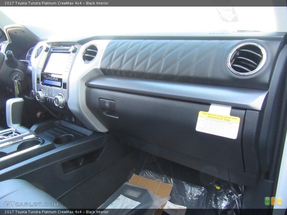 Black Interior Dashboard for the 2017 Toyota Tundra Platinum CrewMax 4x4 #116350910