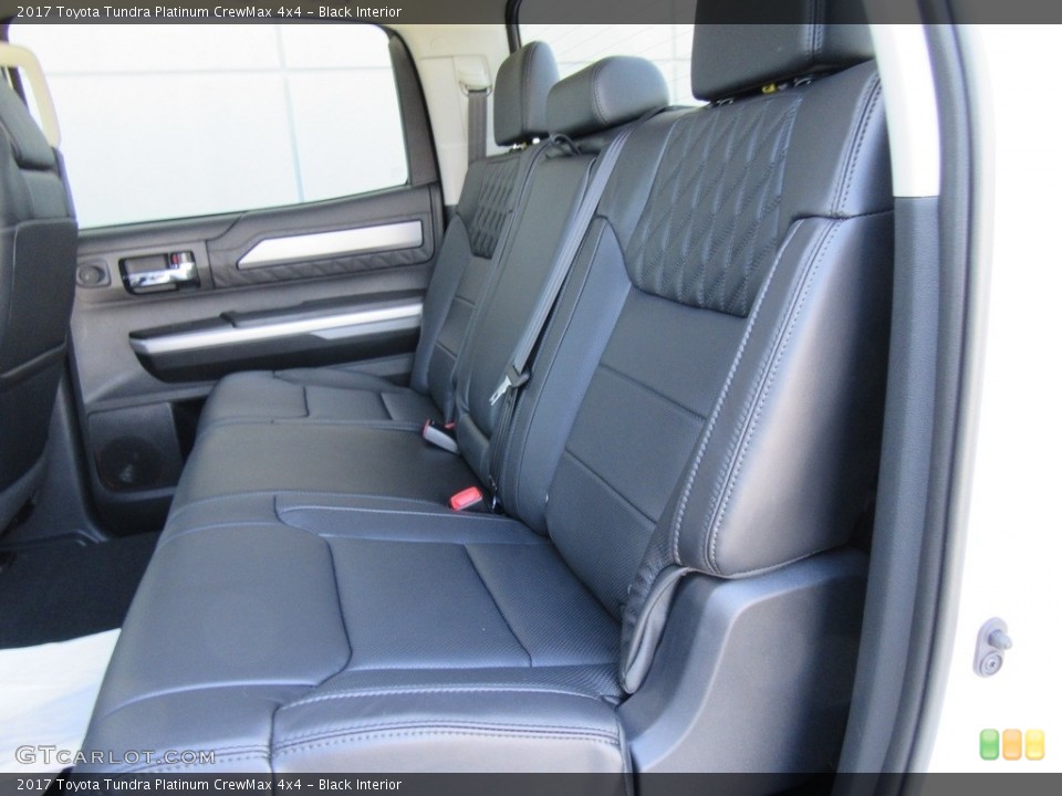 Black Interior Rear Seat for the 2017 Toyota Tundra Platinum CrewMax 4x4 #116350964