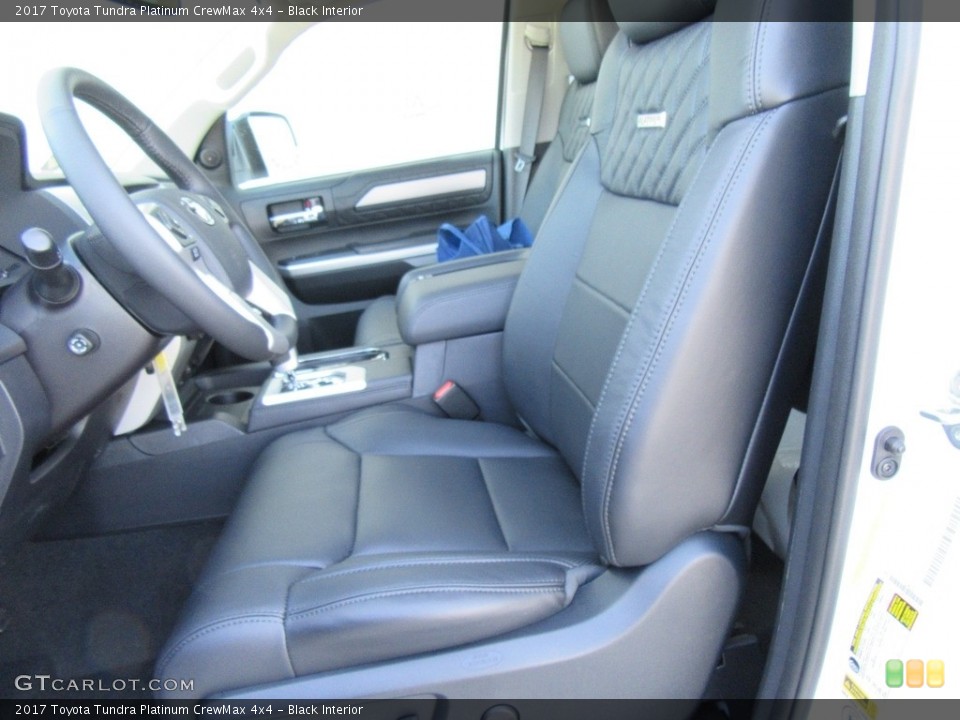 Black Interior Front Seat for the 2017 Toyota Tundra Platinum CrewMax 4x4 #116351042