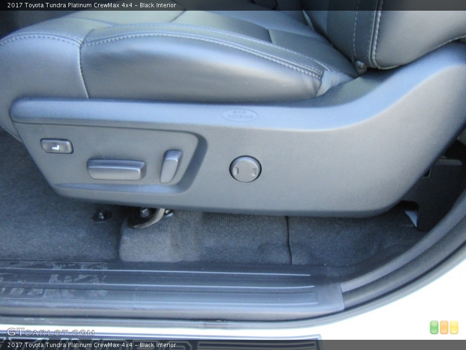 Black Interior Front Seat for the 2017 Toyota Tundra Platinum CrewMax 4x4 #116351068