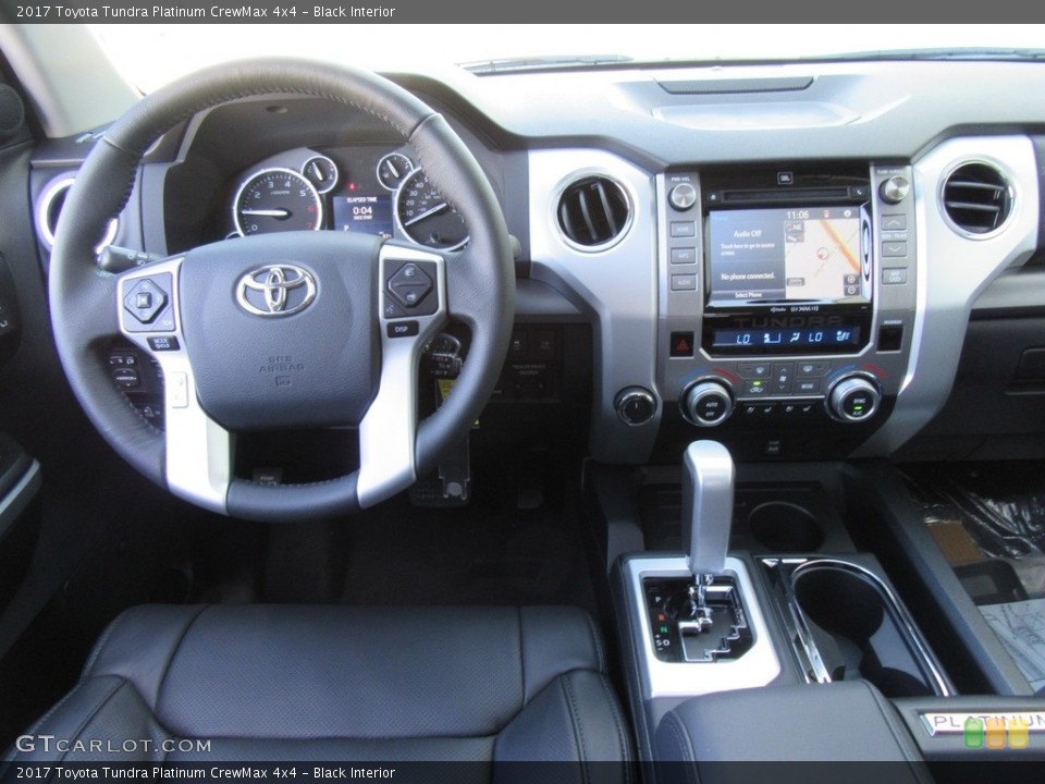 Black Interior Dashboard for the 2017 Toyota Tundra Platinum CrewMax 4x4 #116351117