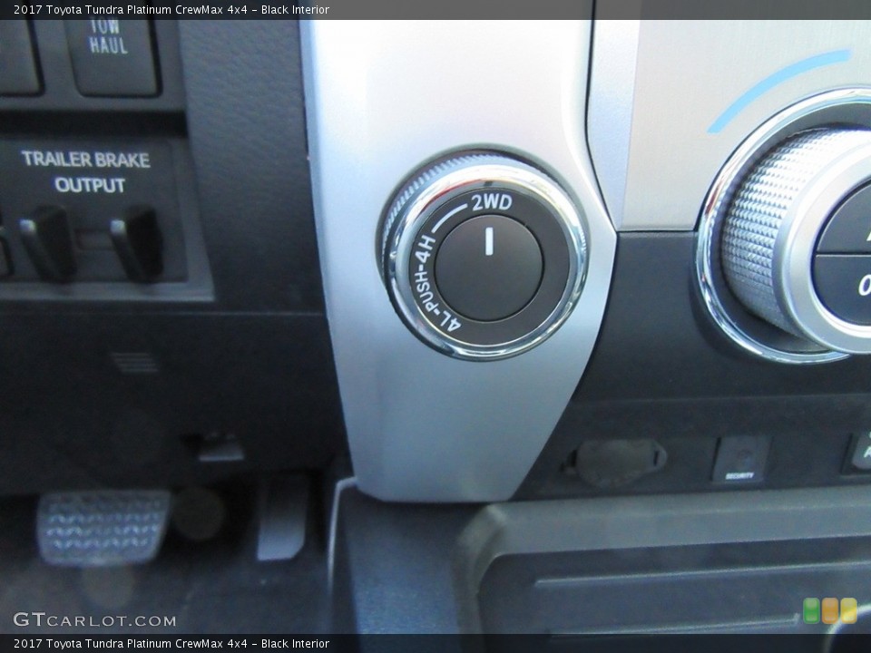 Black Interior Controls for the 2017 Toyota Tundra Platinum CrewMax 4x4 #116351219