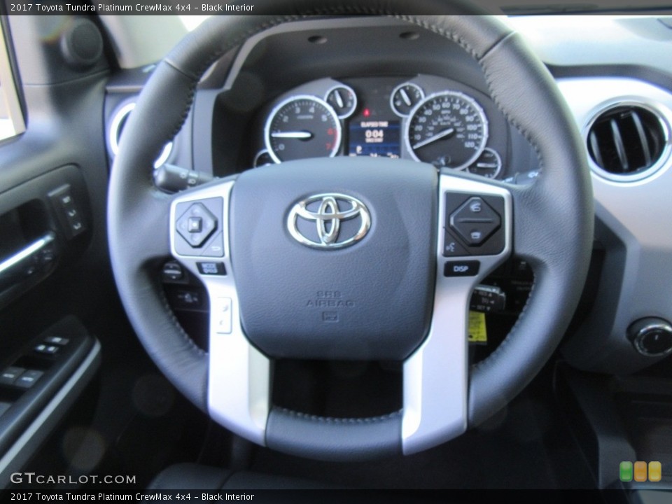Black Interior Steering Wheel for the 2017 Toyota Tundra Platinum CrewMax 4x4 #116351291