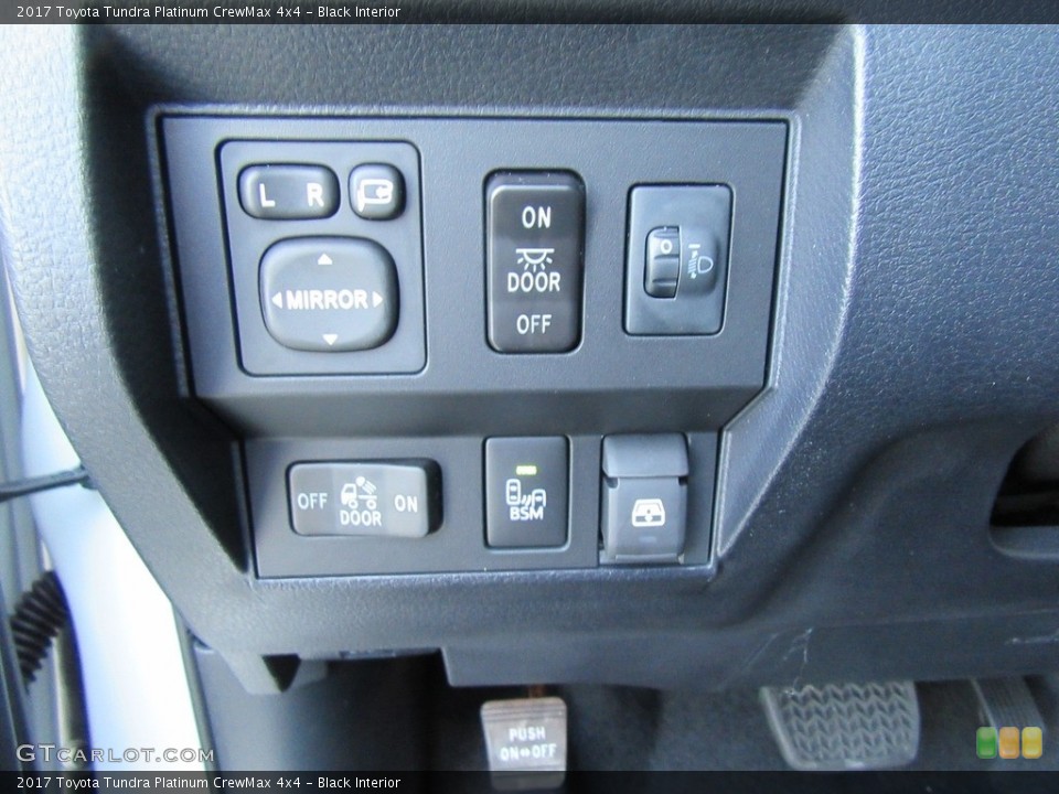 Black Interior Controls for the 2017 Toyota Tundra Platinum CrewMax 4x4 #116351354