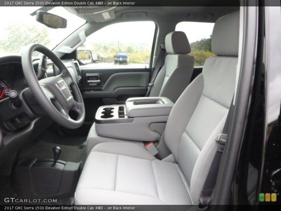 Jet Black Interior Front Seat for the 2017 GMC Sierra 1500 Elevation Edition Double Cab 4WD #116353973