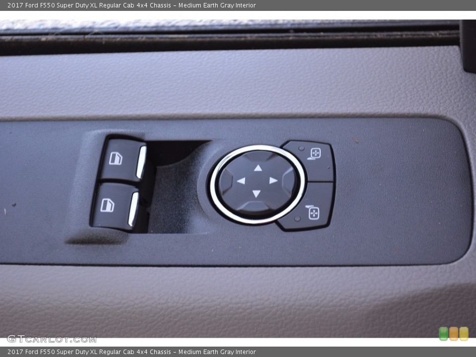 Medium Earth Gray Interior Controls for the 2017 Ford F550 Super Duty XL Regular Cab 4x4 Chassis #116354903