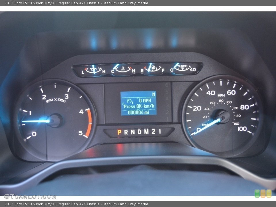 Medium Earth Gray Interior Gauges for the 2017 Ford F550 Super Duty XL Regular Cab 4x4 Chassis #116354921