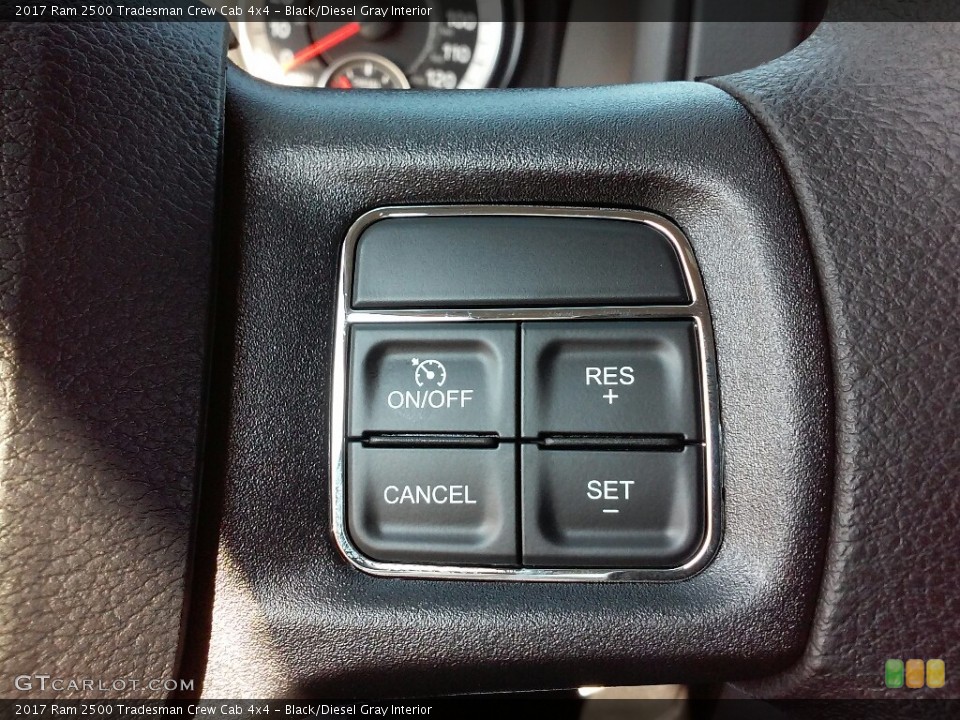 Black/Diesel Gray Interior Controls for the 2017 Ram 2500 Tradesman Crew Cab 4x4 #116355743