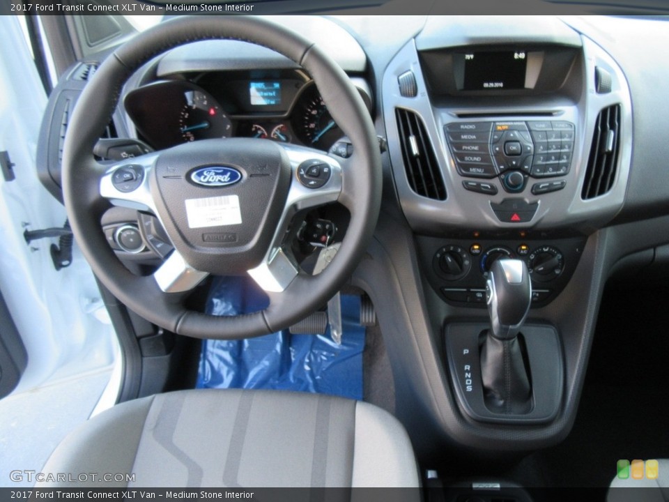 Medium Stone Interior Dashboard for the 2017 Ford Transit Connect XLT Van #116361635