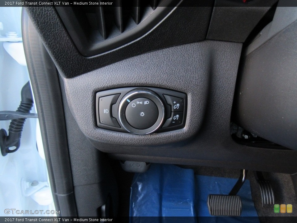 Medium Stone Interior Controls for the 2017 Ford Transit Connect XLT Van #116361793