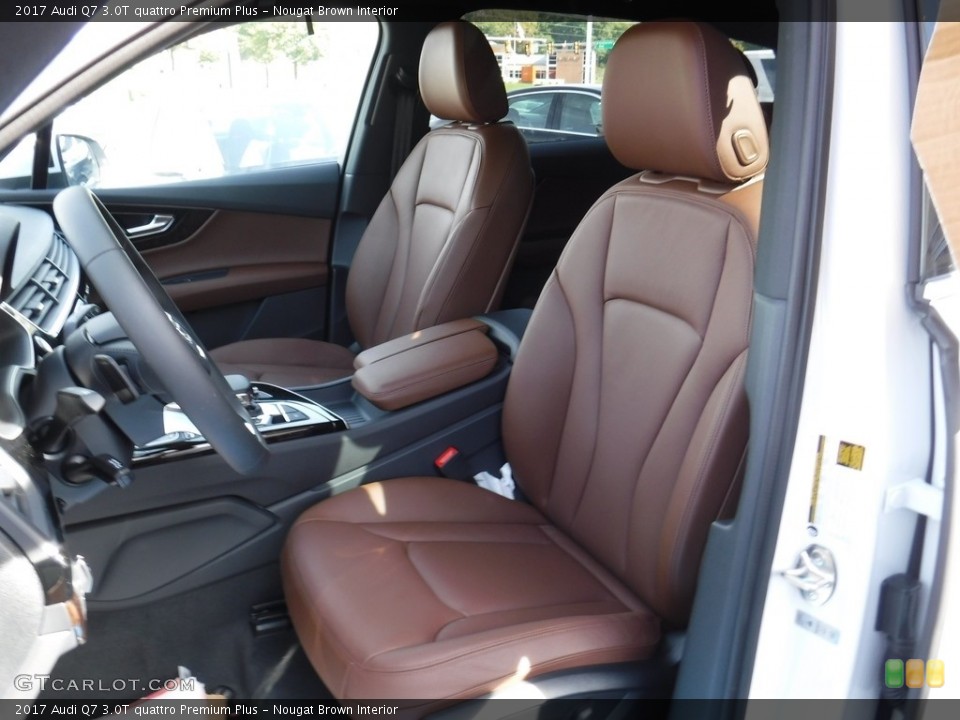 Nougat Brown Interior Front Seat for the 2017 Audi Q7 3.0T quattro Premium Plus #116372816