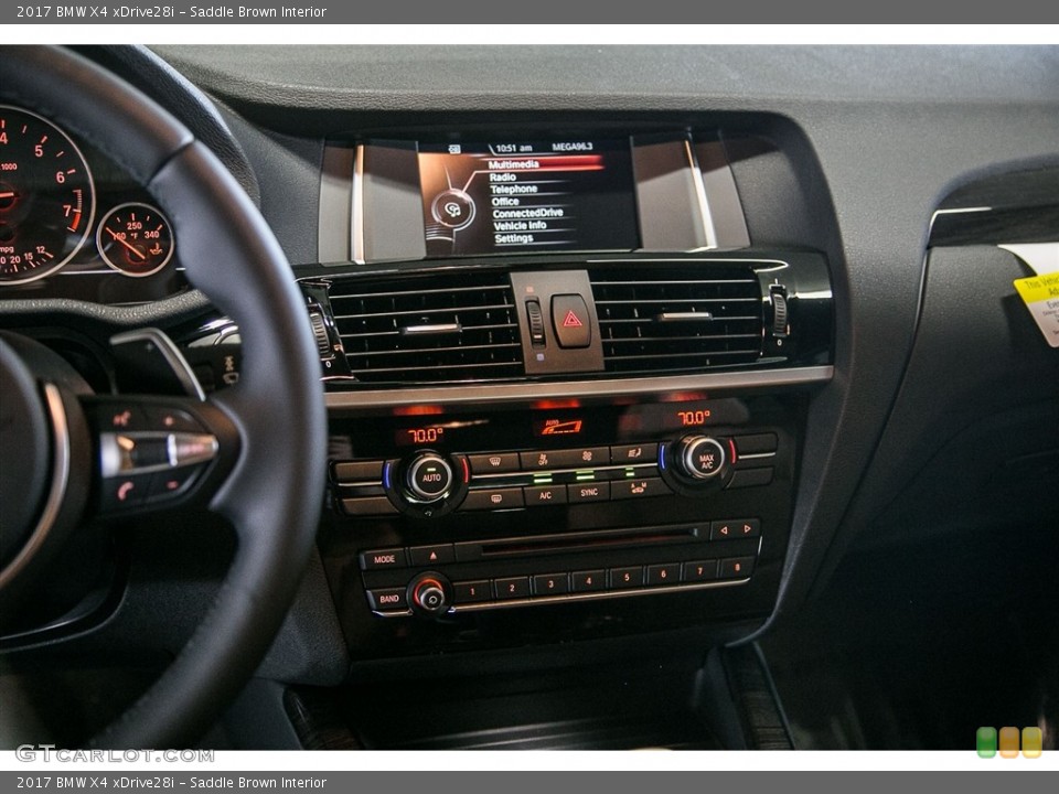 Saddle Brown Interior Controls for the 2017 BMW X4 xDrive28i #116373833