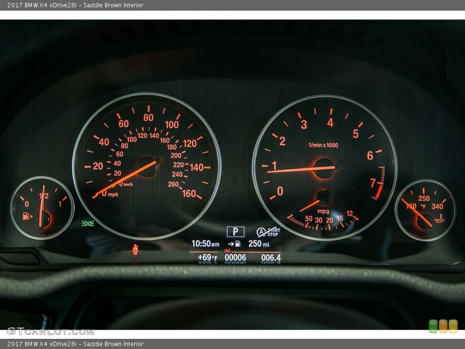 Saddle Brown Interior Gauges for the 2017 BMW X4 xDrive28i #116373887