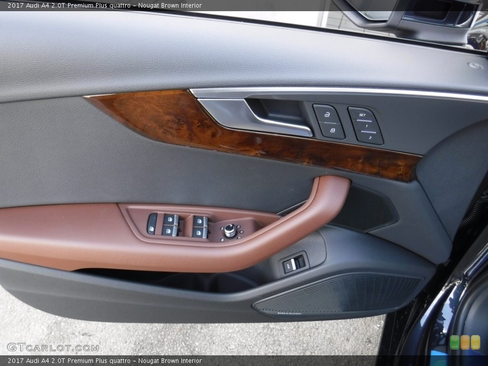Nougat Brown Interior Door Panel for the 2017 Audi A4 2.0T Premium Plus quattro #116374877