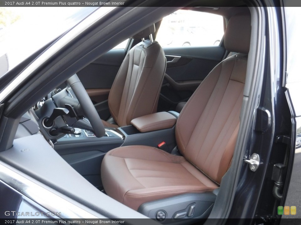 Nougat Brown Interior Front Seat for the 2017 Audi A4 2.0T Premium Plus quattro #116374955