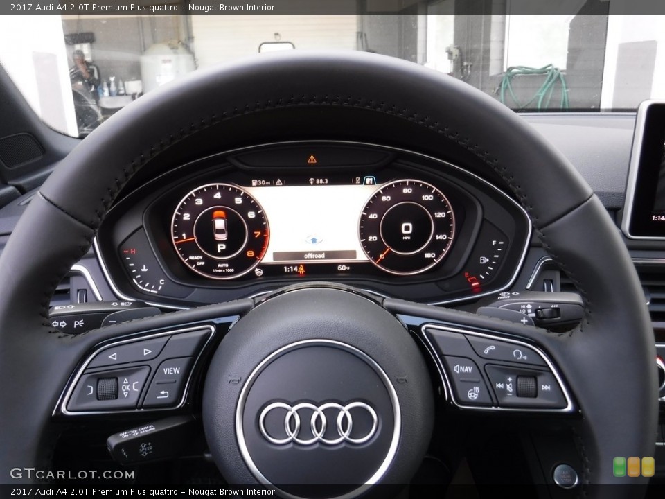 Nougat Brown Interior Steering Wheel for the 2017 Audi A4 2.0T Premium Plus quattro #116375123