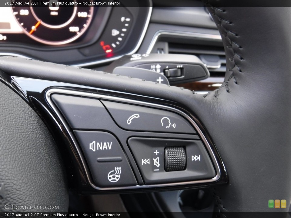 Nougat Brown Interior Controls for the 2017 Audi A4 2.0T Premium Plus quattro #116375147