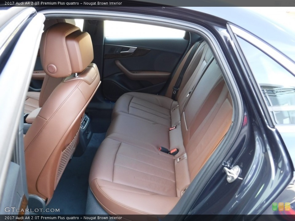 Nougat Brown Interior Rear Seat for the 2017 Audi A4 2.0T Premium Plus quattro #116375207