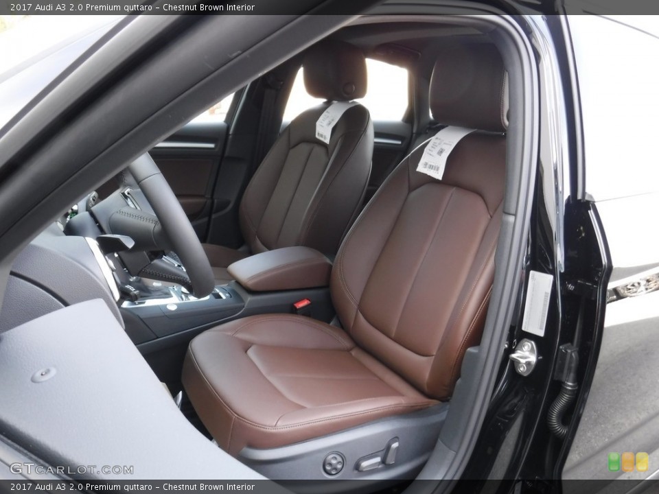Chestnut Brown Interior Front Seat for the 2017 Audi A3 2.0 Premium quttaro #116375978