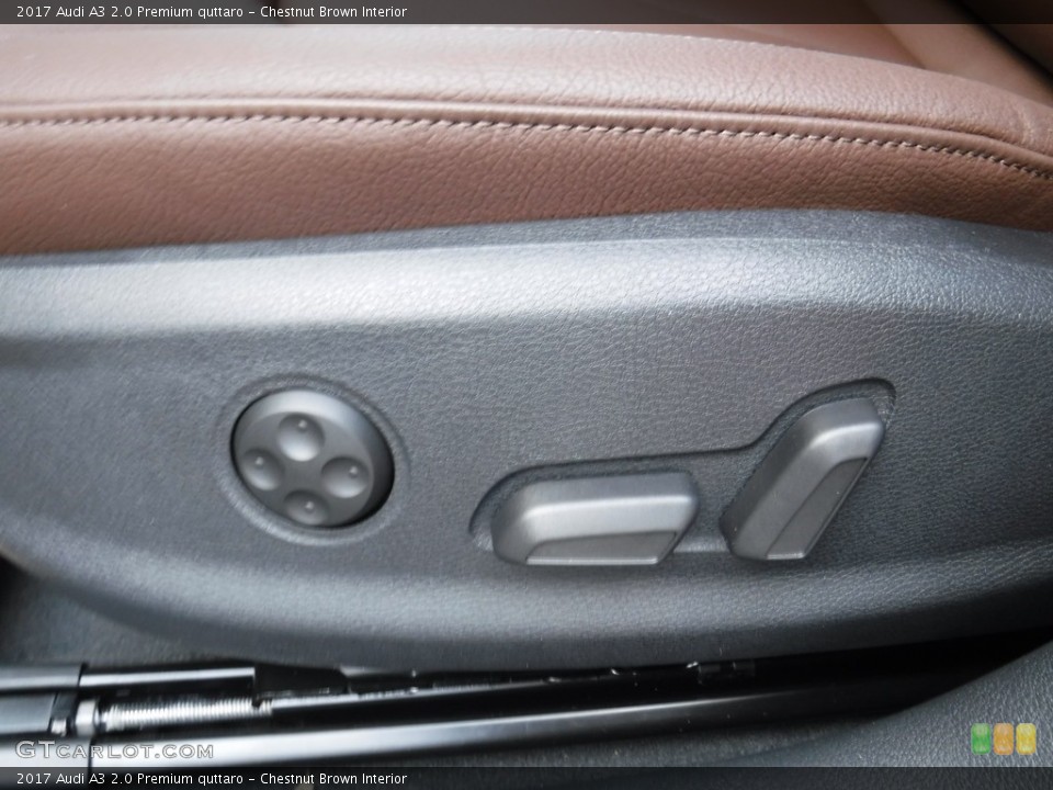Chestnut Brown Interior Controls for the 2017 Audi A3 2.0 Premium quttaro #116376005