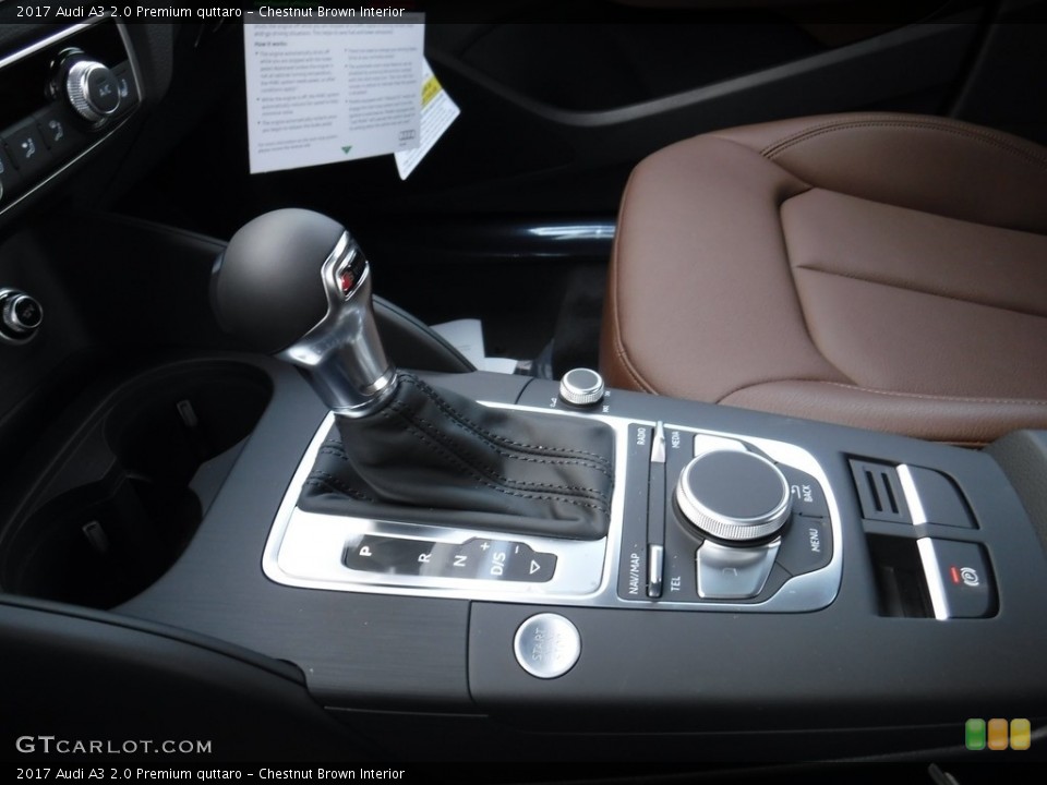Chestnut Brown Interior Transmission for the 2017 Audi A3 2.0 Premium quttaro #116376098