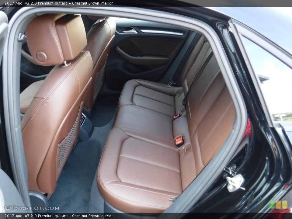 Chestnut Brown Interior Rear Seat for the 2017 Audi A3 2.0 Premium quttaro #116376248