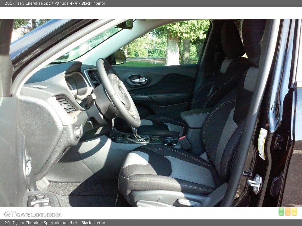 Black Interior Photo for the 2017 Jeep Cherokee Sport Altitude 4x4 #116380550