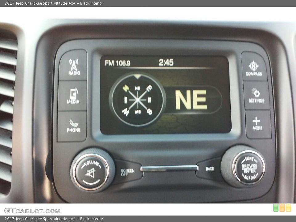 Black Interior Controls for the 2017 Jeep Cherokee Sport Altitude 4x4 #116381000