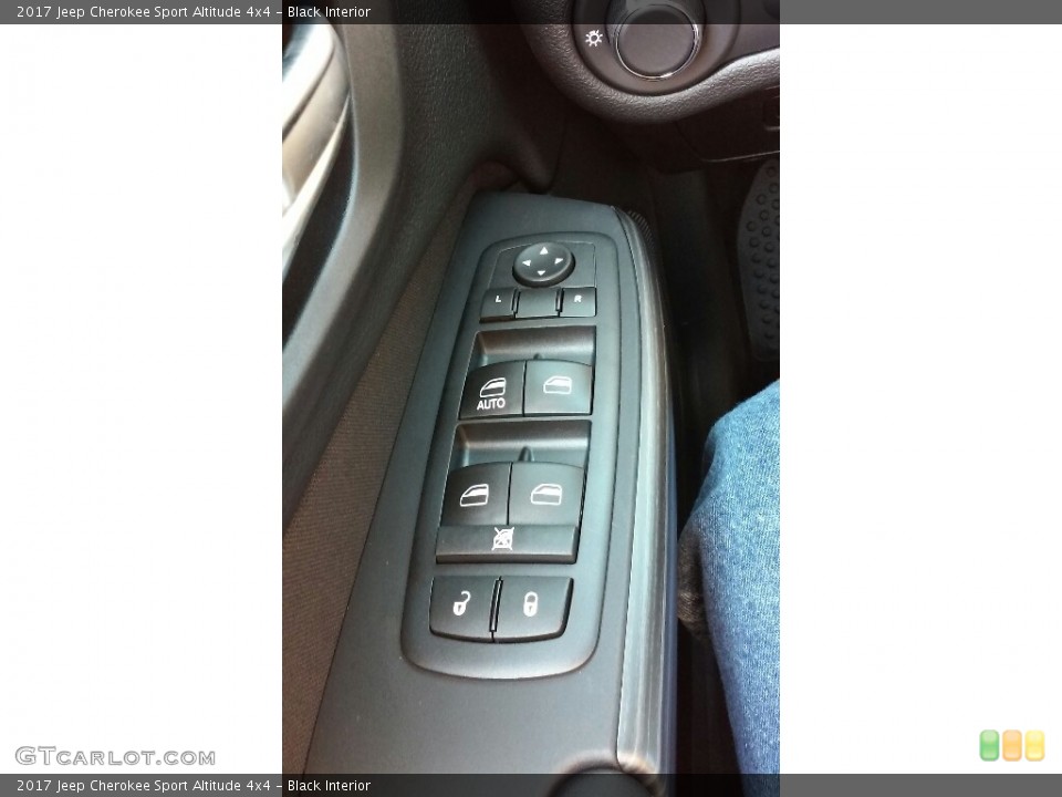 Black Interior Controls for the 2017 Jeep Cherokee Sport Altitude 4x4 #116381069