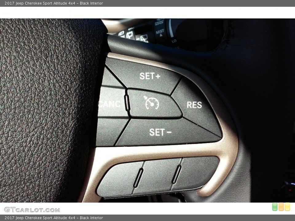 Black Interior Controls for the 2017 Jeep Cherokee Sport Altitude 4x4 #116381099