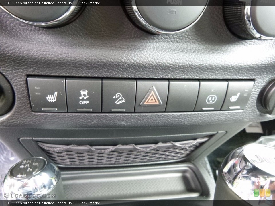 Black Interior Controls for the 2017 Jeep Wrangler Unlimited Sahara 4x4 #116383376