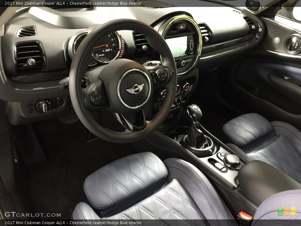 Chesterfield Leather/Indigo Blue Interior Front Seat for the 2017 Mini Clubman Cooper ALL4 #116385362