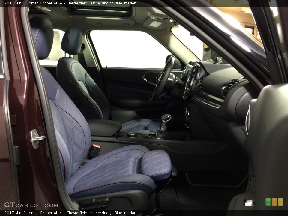 Chesterfield Leather/Indigo Blue Interior Front Seat for the 2017 Mini Clubman Cooper ALL4 #116385410