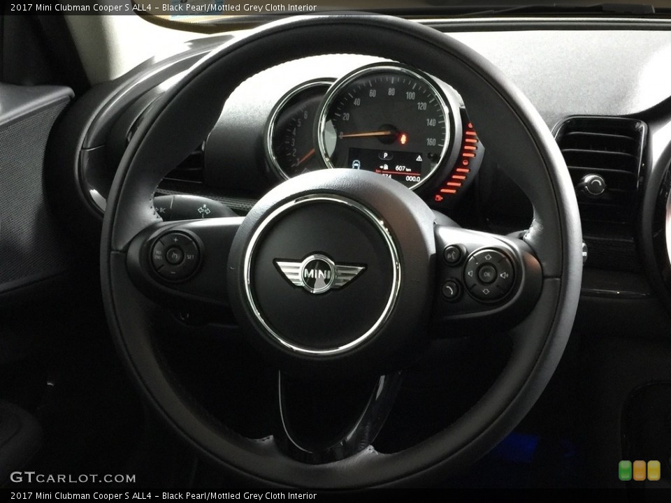 Black Pearl/Mottled Grey Cloth Interior Steering Wheel for the 2017 Mini Clubman Cooper S ALL4 #116386277