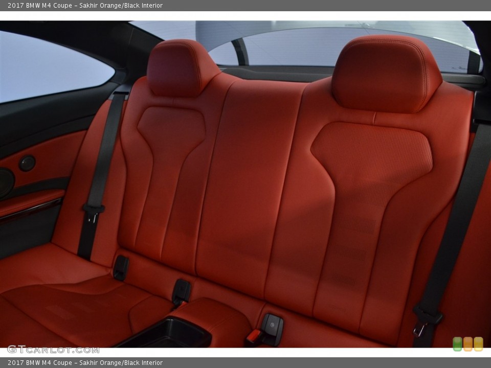 Sakhir Orange/Black Interior Rear Seat for the 2017 BMW M4 Coupe #116392427