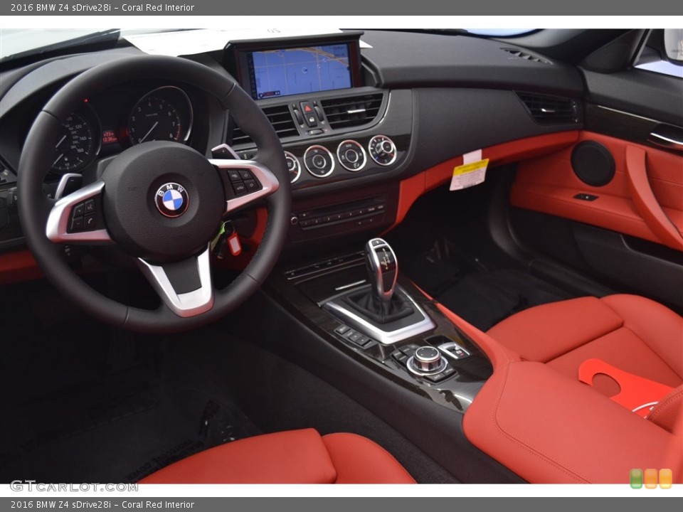 Coral Red 2016 BMW Z4 Interiors