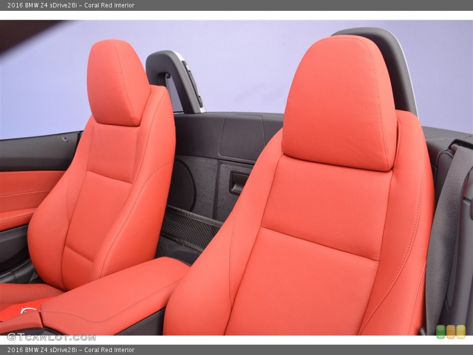 Coral Red Interior Front Seat for the 2016 BMW Z4 sDrive28i #116395463