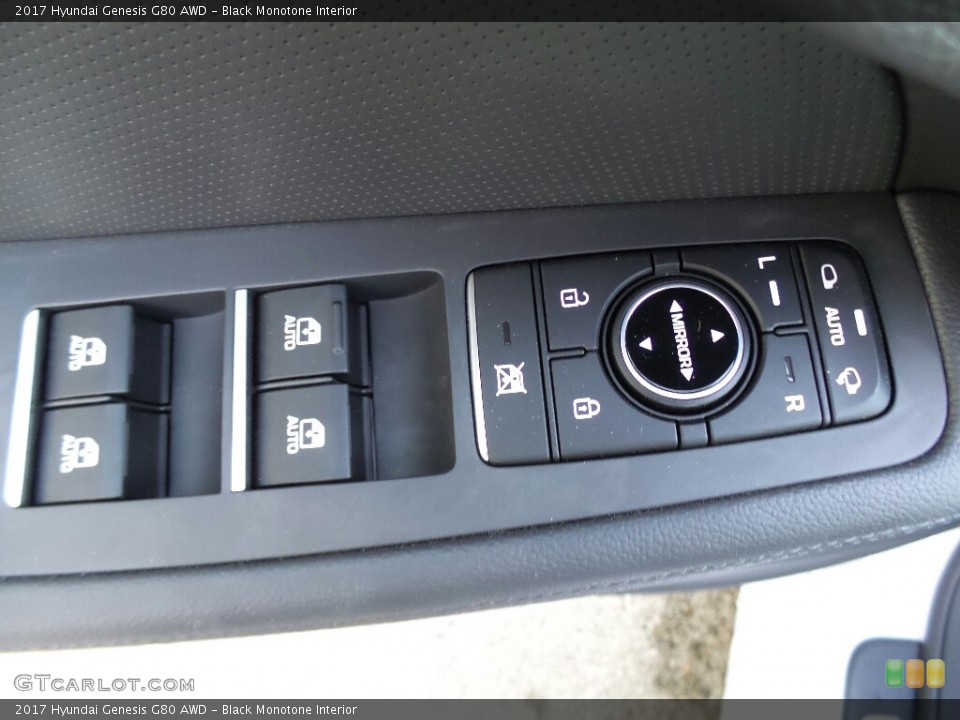 Black Monotone Interior Controls for the 2017 Hyundai Genesis G80 AWD #116396705