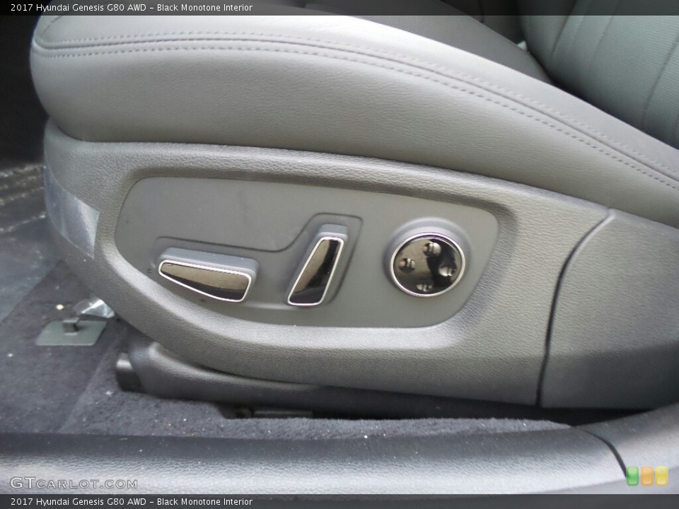 Black Monotone Interior Controls for the 2017 Hyundai Genesis G80 AWD #116396744