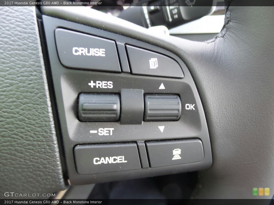 Black Monotone Interior Controls for the 2017 Hyundai Genesis G80 AWD #116396924
