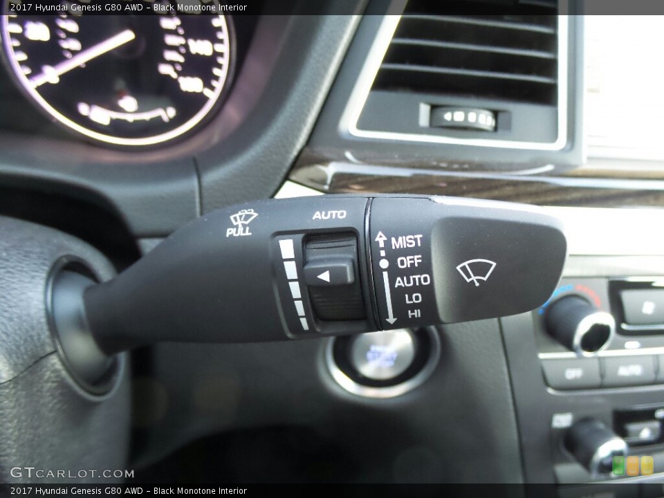 Black Monotone Interior Controls for the 2017 Hyundai Genesis G80 AWD #116396942