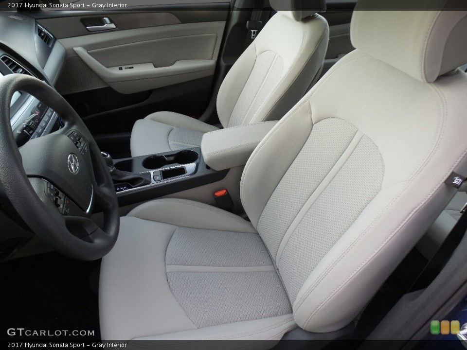 Gray Interior Front Seat for the 2017 Hyundai Sonata Sport #116397320