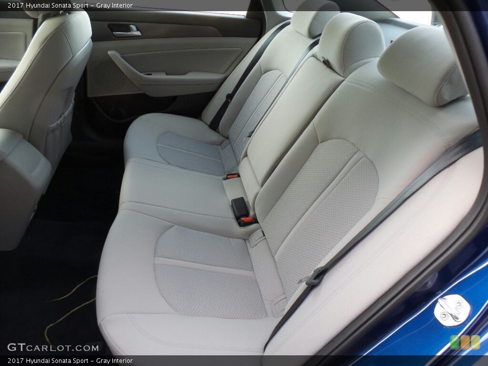 Gray Interior Rear Seat for the 2017 Hyundai Sonata Sport #116397335