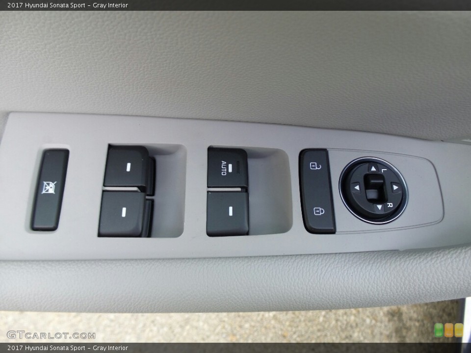 Gray Interior Controls for the 2017 Hyundai Sonata Sport #116397398