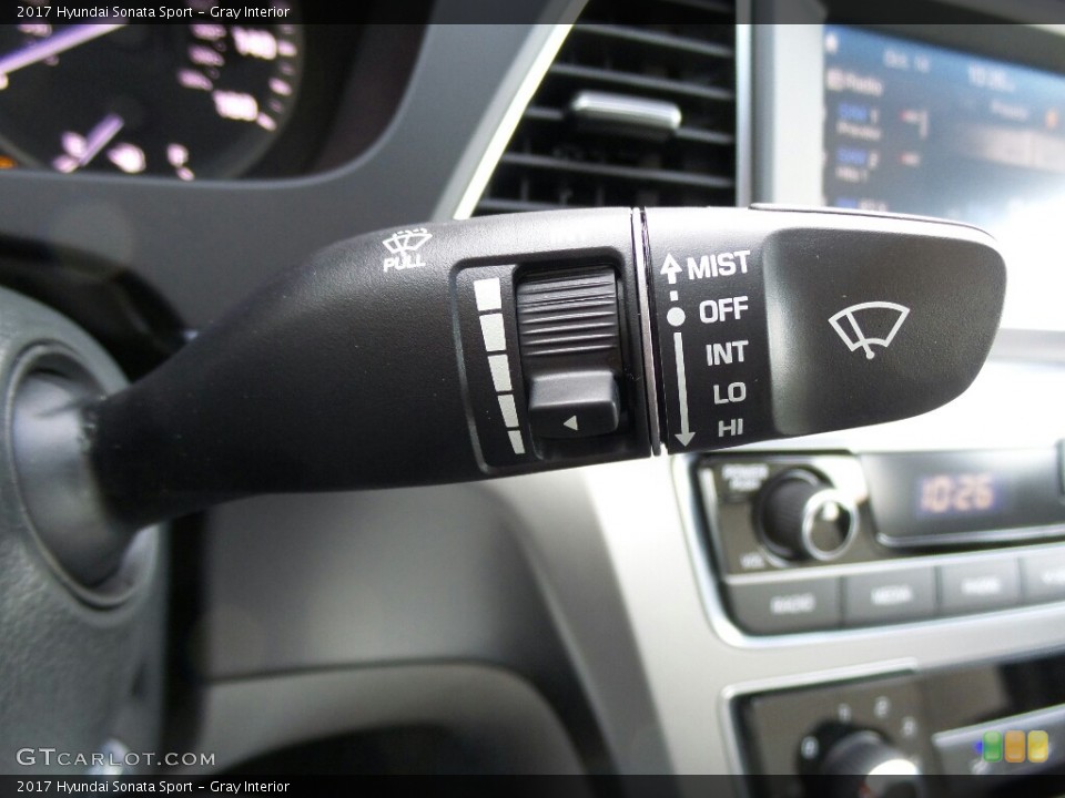 Gray Interior Controls for the 2017 Hyundai Sonata Sport #116397557