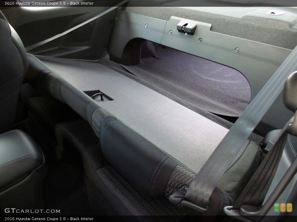 Black Interior Rear Seat for the 2016 Hyundai Genesis Coupe 3.8 #116399021