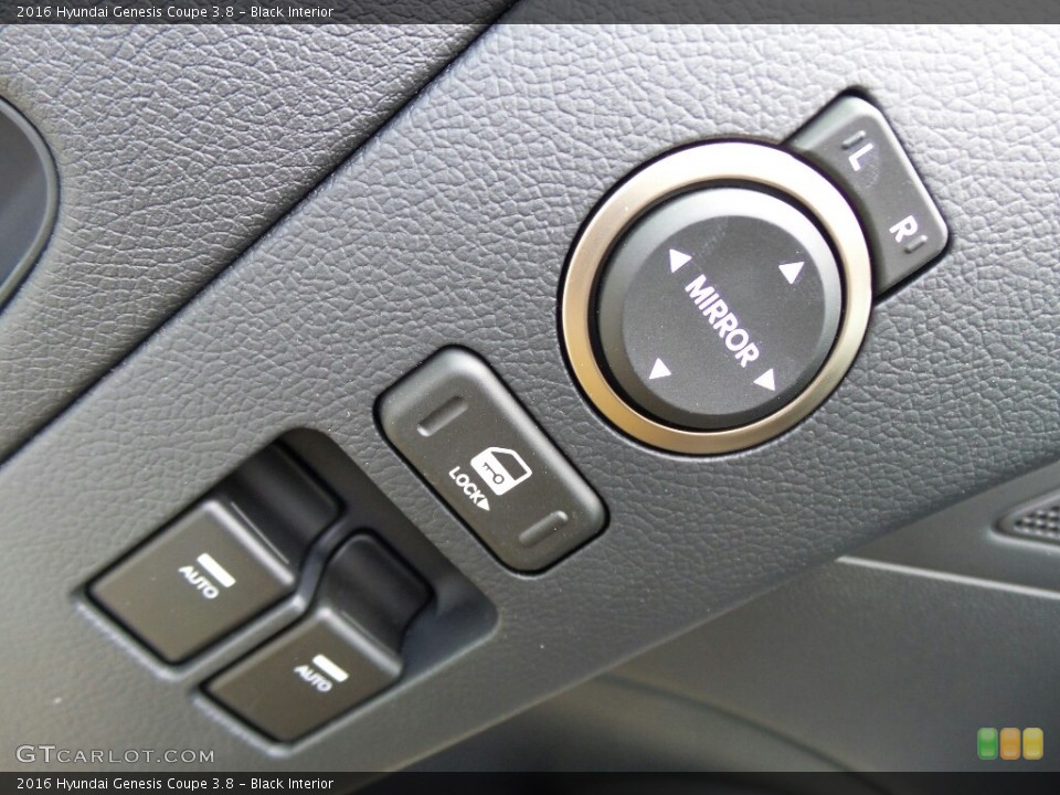 Black Interior Controls for the 2016 Hyundai Genesis Coupe 3.8 #116399048