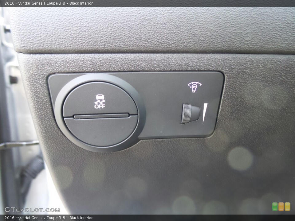 Black Interior Controls for the 2016 Hyundai Genesis Coupe 3.8 #116399060