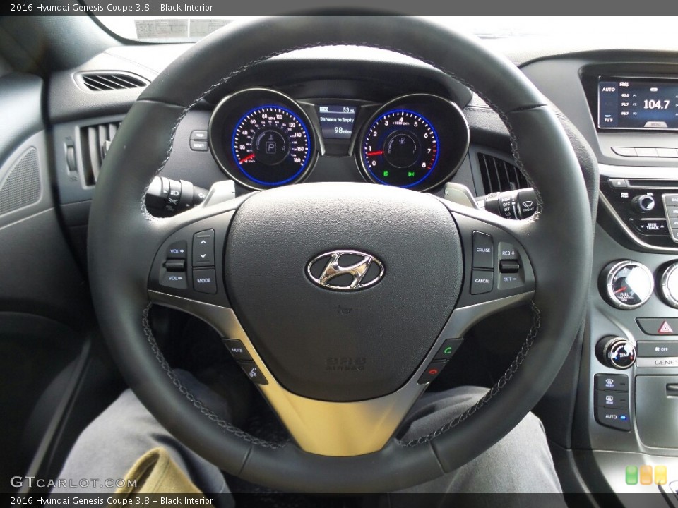 Black Interior Steering Wheel for the 2016 Hyundai Genesis Coupe 3.8 #116399072
